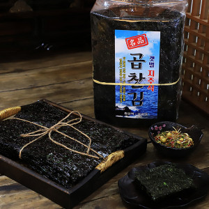  햇 곱창김(무염산/지주식) 100매 특품 400g내외